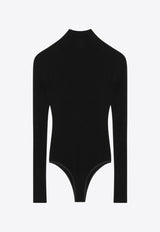Alaïa Ribbed Turtleneck Bodysuit Black AA9B0330K017ACO/Q_ALAIA-995