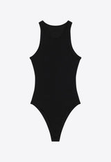 Alaïa Ribbed Logo Bodysuit Black AA9B0382J085BCO/R_ALAIA-995