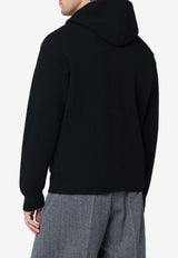 Lardini Wool-Blend Hooded Cardigan Black AALMML424AA65031/R_LARDI-999