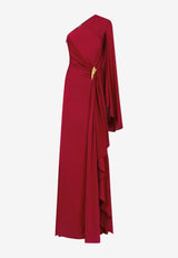 Tom Ford One-Shoulder Draped Maxi Dress Crimson AB3559-FAX1534 ER402