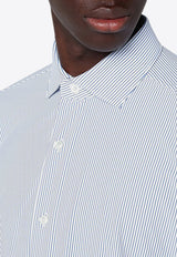 XACUS Striped Poplin Shirt Sky Blue ACT558ML71619/P_XACUS-003