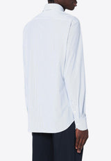 XACUS Striped Long-Sleeved Shirt Light Blue ACT558ML81608/Q_XACUS-001