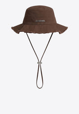 Jacquemus Le Bob Artichaut Bucket Hat with Strap Brown ACU00002UAW00255/S_JACQM-850