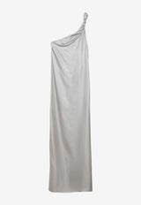 Loulou Studio Adela Silk Midi Dress Metallic ADELASI/O_LOULO-SG