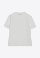 Max Mara Adelio Logo Crewneck T-shirt White ADELIOCO/R_MAXM-001