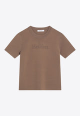 Max Mara Adelio Embroidered Logo T-shirt Brown ADELIOCO/R_MAXM-004