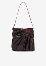 Loewe Draped Leather Shoulder Bag Brown ADHBDPTX01LE/S_LOEW-0018