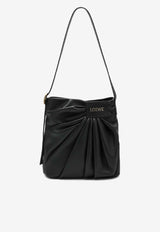 Loewe Draped Leather Shoulder Bag Black ADHBDPTX01LE/S_LOEW-1100
