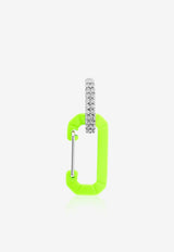 Small Fluo Chiara 18K Gold Single Earring with Diamonds