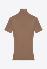 Max Mara Afa Turtleneck Wool Knit Top Camel AFA1234WO/R_MAXM-001