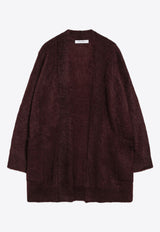 Max Mara Affetto Shaved Mohair Cardigan Burgundy AFFETTO1234WO/R_MAXM-003