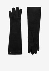 Max Mara Suede Nappa Gloves Black AFIDEESUEDESUE/R_MAXM-007
