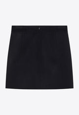 S Max Mara Aida Mini Wool Pencil Skirt Midnight Blue AIDACO/R_MAXS-081
