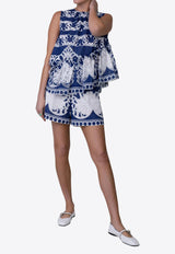 Borgo de Nor Alora Asymmetric Printed Top Multicolor ALORA_MULTI COLO