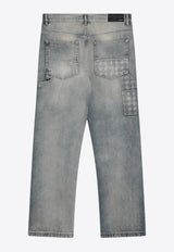 Amiri Straight-Leg Paneled Jeans Blue AMDNGH1055CO/Q_AMIRI-406