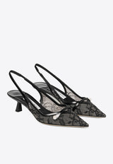 Amita 45 Lace and Spazzolato Pumps