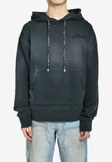 Amiri Bleached Bandana Hooded Sweatshirt Black AMJYHD1117_BLACK