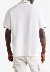 Amiri Logo Embroidered Polo T-shirt White AMJYPO1018_WHITE