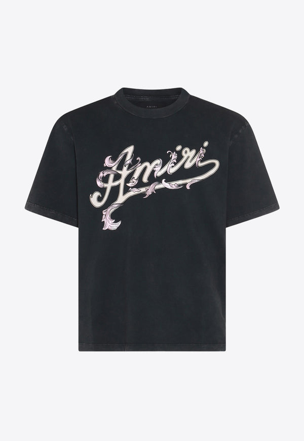 Amiri Filigree Logo Short-Sleeved T-shirt AMJYTE1013BLACK