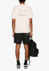 Amiri Hollywood Crewneck T-shirt Beige AMJYTE1265_BEIGE