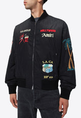 Amiri Zip-Up Bomber Jacket Black AMOUBB1051NY/R_AMIRI-001