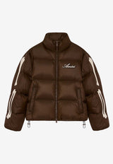 Amiri Bones Short Puffer Jacket Brown AMOUDW1008_200