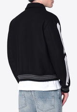 Amiri Bones Snap-button Wool Jacket Black AMOUVY1007WO/R_AMIRI-099