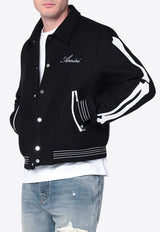 Amiri Bones Snap-button Wool Jacket Black AMOUVY1007WO/R_AMIRI-099