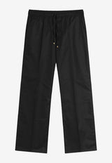 Amiri Logo Print Straight Pants Black AMPACA1047_BLACK