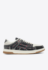 Amiri Skel Top Embellished Low-Top Sneakers Black AMSNSN1002CO/S_AMIRI-001