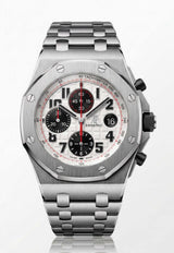 Audemars Piguet Royal Oak Offshore 42mm Stainless Steel Watch Silver APROO42SSW_TH
