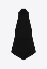 Max Mara Apogeo Turtleneck Viscose Bodysuit Black APOGEO1234CO/Q_MAXM-012