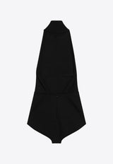Max Mara Apogeo Turtleneck Viscose Bodysuit Black APOGEO1234CO/Q_MAXM-012