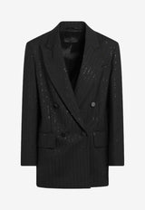 Max Mara Pianoforte Appia Double-Breasted Wool Blazer Black APPIAWO/R_MAXMP-001