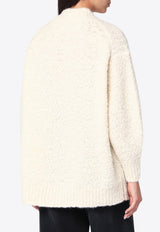 Isabel Marant Mock Neck Sweater in Alpaca-Blend Ecru APU0760FAC3L07I/R_ISAMA-23EC