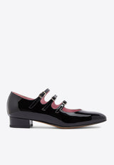 Carel Paris Ariana Patent Leather Mary-Jane Flats Black ARIANA-2812_BLACK