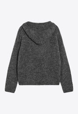 S Max Mara Attuale Mohair Hooded Sweater Gray ATTUALEWO/R_MAXS-003