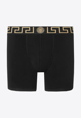 Versace Logo-Waistband Briefs Black