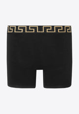 Versace Logo-Waistband Briefs Black