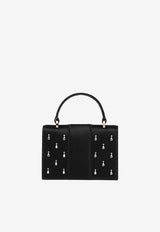 Malone Souliers Mini Audrey Crystal Embellished Top Handle Bag AUDREY MINI 49 BLACK/BLACK