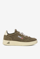 Autry Medalist Suede Low-Top Sneakers Green AULM-UH-04