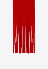 Sportmax Wool Fringed Scarf Red AVOCADOWO/R_SPORM-015