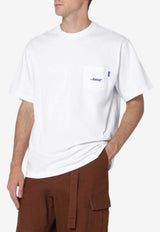 Awake NY Embroidered Logo T-shirt White AWK-FW25-TP007CO/R_AWAKE-WHT