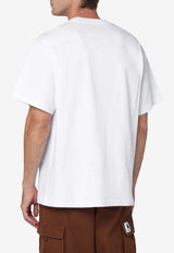 Awake NY Embroidered Logo T-shirt White AWK-FW25-TP007CO/R_AWAKE-WHT
