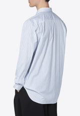Comme Des Garçons Play Striped Long-Sleeved Shirt Light Blue AXB020051CO/R_COMME-ST