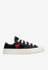 Comme Des Garçons Play Kids Boys X Converse Chuck 70 Low-Top Sneakers Black AZ-K501-001_BLACK