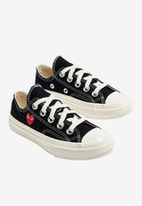 Comme Des Garçons Play Kids Boys X Converse Chuck 70 Low-Top Sneakers Black AZ-K501-001_BLACK