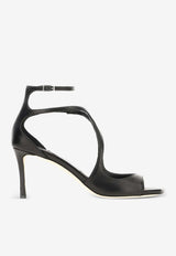 Jimmy Choo Azia 75 Nappa Leather Sandals Black AZIA 75 NAP BLACK