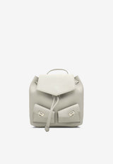 Ferragamo Mini Multi-Pocket Leather Backpack Gray 220941 BACKPACK 785889 HAZE