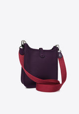 Mini Evelyne 16 Amazone in Cassis Clemence Leather with Palladium Hardware